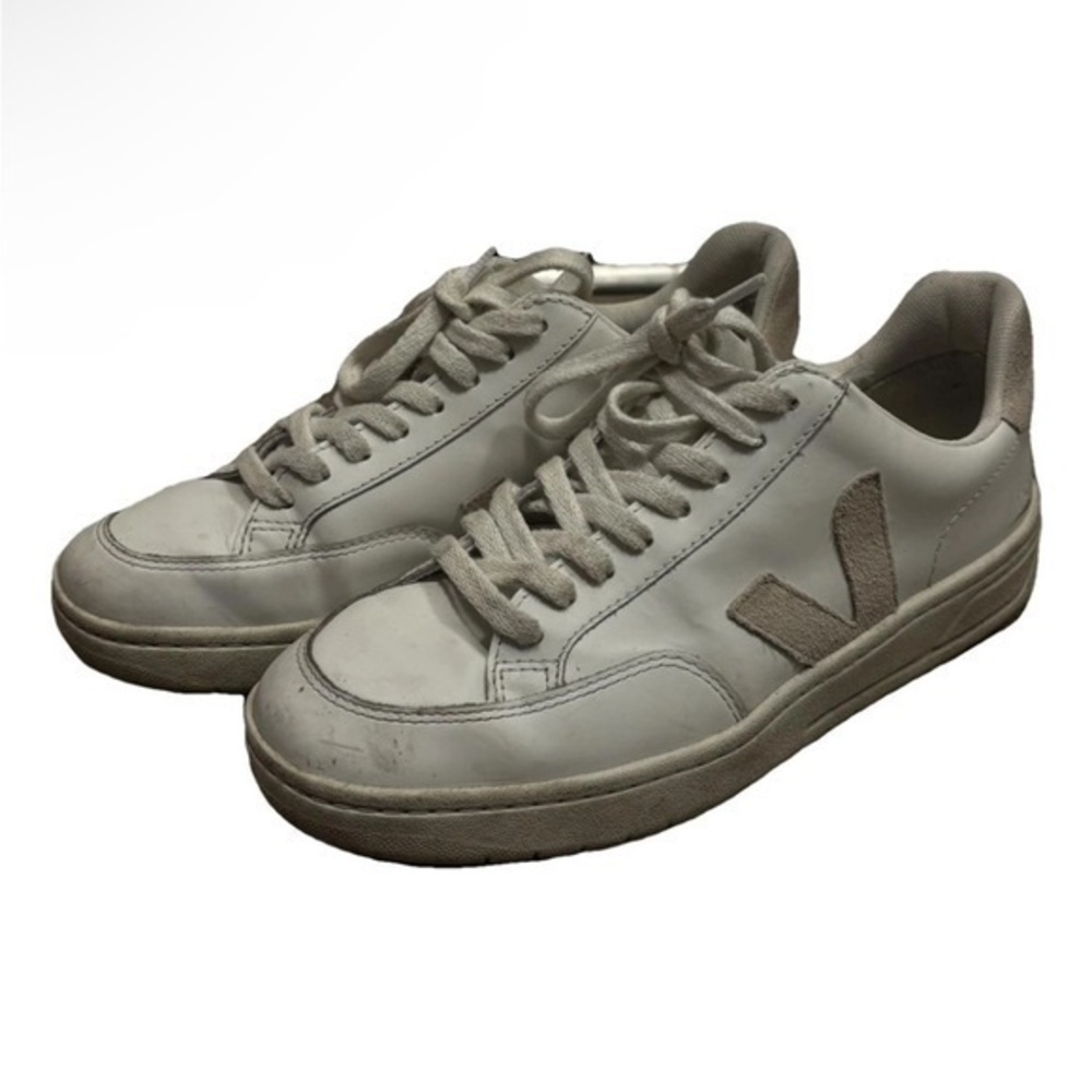 Veja white leather sneakers size 8